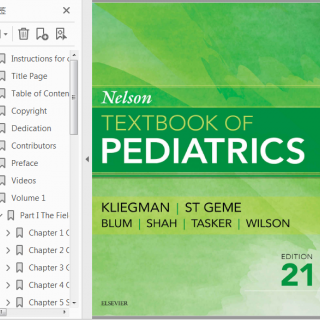 尼尔逊儿科学第21版Nelson Textbook of Pediatrics, 2-Volume 21th 
